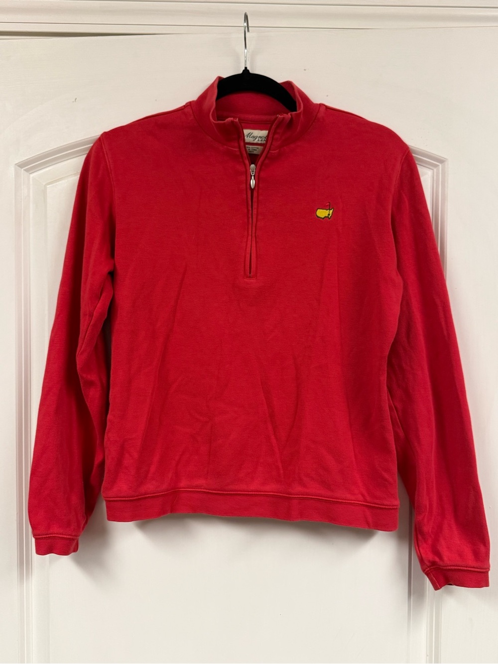 Magnolia Lane Masters Women’s Red 1/4 Zip Pima Cotton Golf Pullover